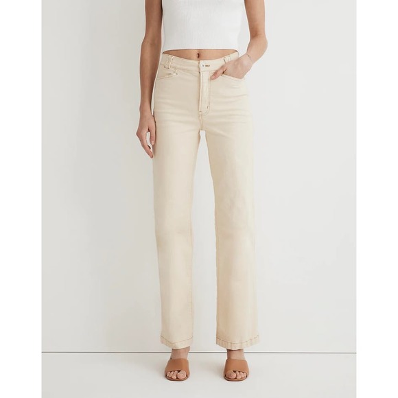 Madewell Pants Womens 26P Emmett Wide Leg High Rise Full Length - Picture 2 of 8